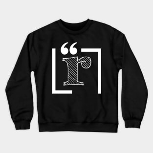 Letter R: Monogram Initial letter r Crewneck Sweatshirt